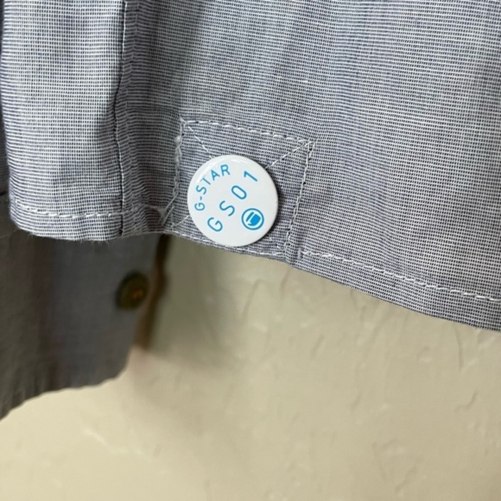 G-Star Raw Denim Zipper and Snap Button Closure Front Size Medium - Picture 9 of 14